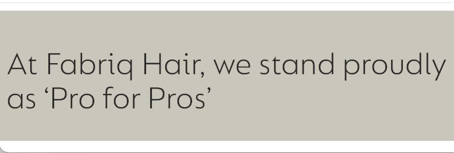 Pro for Pros